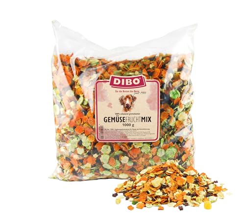 Gemüse-Frucht-Mix, 1kg-Beutel, Futterergänzung als gesunde, natürliche Ernährung für Hunde von DIBO, Hundefutter, Barf, B.A.R.F. von DIBO