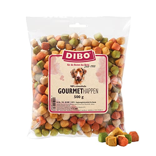 Gourmet-Happen, 500g-Beutel, Backwaren als gesunde, natürliche Ernährung für Hunde von DIBO, Hundefutter, Barf, B.A.R.F., Leckerli, Hundekekse von DIBO