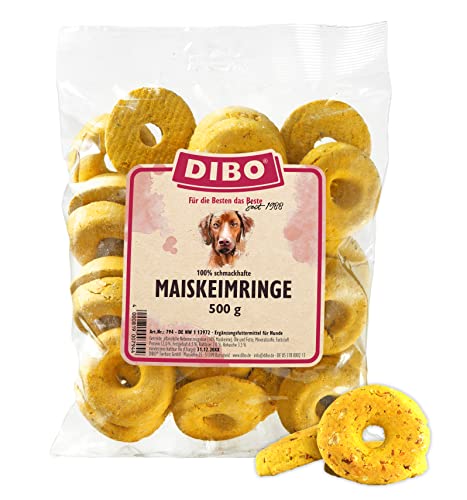 Maiskeimringe, 500g-Beutel, Backwaren als gesunde, natürliche Ernährung für Hunde von DIBO, Hundefutter, Barf, B.A.R.F., Leckerli, Hundekekse von DIBO