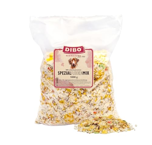 Spezial-Flocken-Mix, 1kg-Beutel, Nahrungsergänzung als gesunde, natürliche Ernährung für Hunde von DIBO, Hundefutter, Barf, B.A.R.F. von DIBO