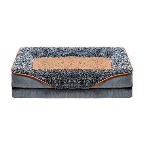 DIDILLX Haustierbett mit abnehmbarem Kissen, weicher Griff, schönes Bett, Hundekorb, Hundesofa, abnehmbares Kissennest von DIDILLX