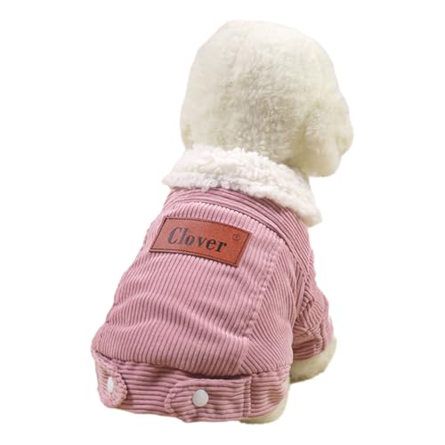 DIDILLX Warmer Hundemantel mit zwei Beinen für Outdoor-Aktivitäten, warmer Fleece-Mantel, winddichtes Outfit, modische kleine Hundekleidung für Chihuahuas von DIDILLX