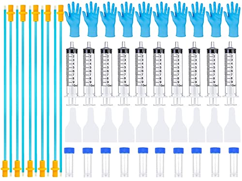 10 Set AI Künstliche Insemination Hundezucht Kit, Hundezucht Kit, Hund Insemination Züchter Kit, Einweg Hund künstliche Insemination, Hundezuchtbedarf (15,7 Zoll Verstärkung)XL von DIELLY