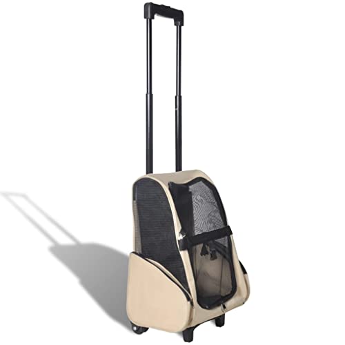 Faltbarer Mehrzweck-Trolley für Haustiere, Beige von DIGBYS