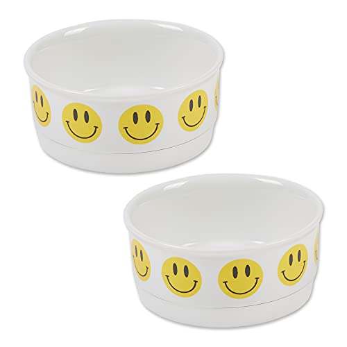 Bone Dry Ceramic Pet Collection, kleines Set, 10 x 5 cm, Smiley-Gesicht, 2 Stück von DII