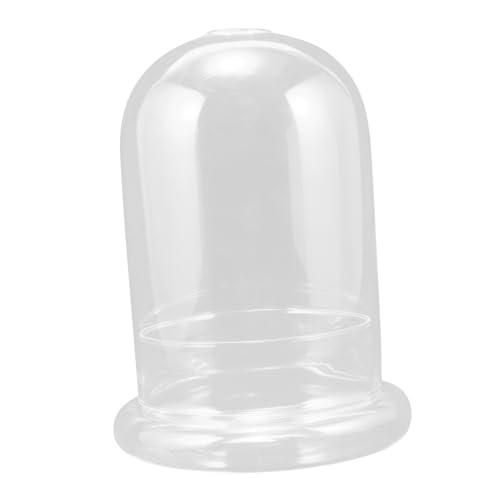 DIKACA 1 Satz Cloche-kuppel Aus Glas Vitrine Mit Glaskuppel Cloche-Glocke Mit Sockel Luftpflanzenterrarium Cloche-glaskuppel Dessertkuppel Tischglocke Streichhölzer Glockenförmig 15c von DIKACA