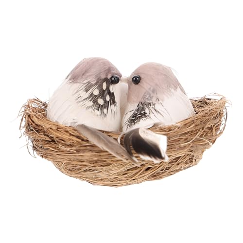 DIKACA 1 Satz Simulierte Vogelnestdekoration Simulation Vogelnest Rattan-Vogelnest- Dekorationsrequisiten für Gartennester Mini-Vogelnest Vögel Nest Decor DIKACA 1 Satz Simulierte Vogelnestdekoration Simulation Vogelnest Rattan-Vogelnest- Dekorationsrequisiten für Gartennester Mini-Vogelnest Vögel Nest Decor von DIKACA
