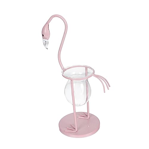 DIKACA 1 Stück Kreative Flamingos Schmücken Exquisite Hydroponic Vase Office Desktop Pflanzenvase von DIKACA