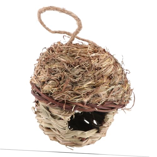 DIKACA 1 Stück Vogelnest Aus Stroh Grasvogel Weihnachtsdekoration Vogelnest Im Freien Draußen Vogelnest Stroh Für Hängender Vogel Aus Türdekoration Geflochtene Vogelhütte Gewebte Khaki DIKACA 1 Stück Vogelnest Aus Stroh Grasvogel Weihnachtsdekoration Vogelnest Im Freien Draußen Vogelnest Stroh Für Hängender Vogel Aus Türdekoration Geflochtene Vogelhütte Gewebte Khaki von DIKACA