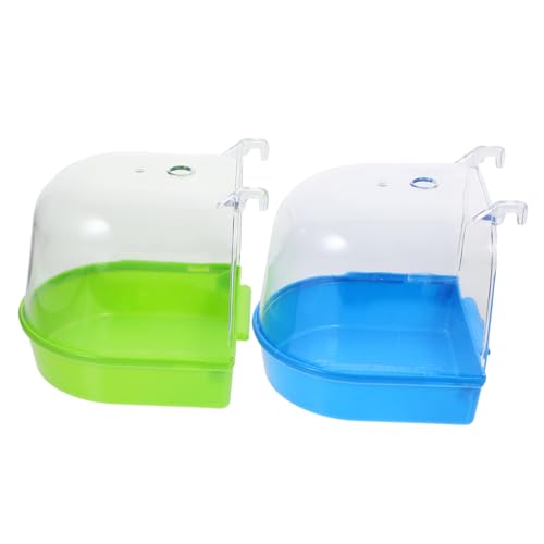 DIKACA 2 Stück Vogelbad Farbe Papageienbad Für Käfig Papageienbadewanne Birdie Drinnen Schüssel-vogelbäder Papagei Badewannen Vogel Badewanne Haustier Tief Vogelkäfig PVC Zufällige Farbe DIKACA 2 Stück Vogelbad Farbe Papageienbad Für Käfig Papageienbadewanne Birdie Drinnen Schüssel-vogelbäder Papagei Badewannen Vogel Badewanne Haustier Tief Vogelkäfig PVC Zufällige Farbe von DIKACA