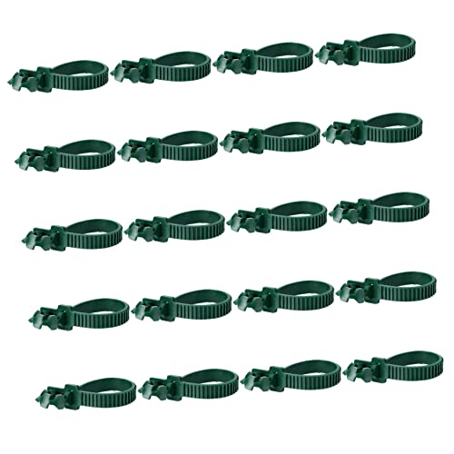 DIKACA 20st Pflanzenhalterung Lösbare Kabelbinder Reben Drehen Krawatte Wiederverwendbares Gartenkabel Tomaten Garten Clips Blumengreifer Clips Pflanzenbefestigungsschnalle Anlage von DIKACA