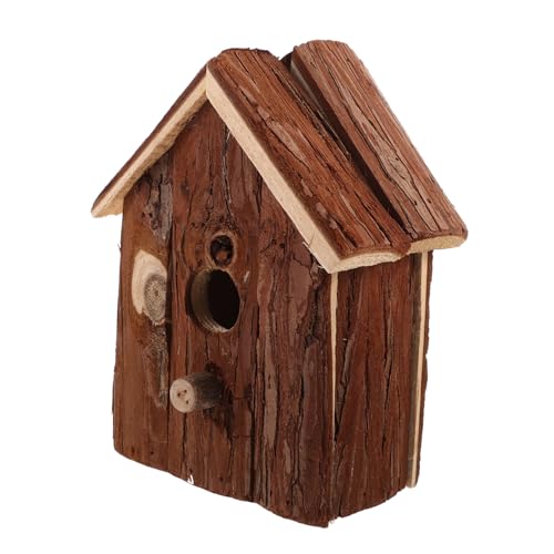 DIKACA Hängendes Vogelhaus Aus Holz Für Draußen Kleines Vogelnest Mit Dekorativem Design Ideal Zum Bemalen Und Gestalten Perfekt Für Die Vogelbeobachtung Im Garten Oder Balkon von DIKACA