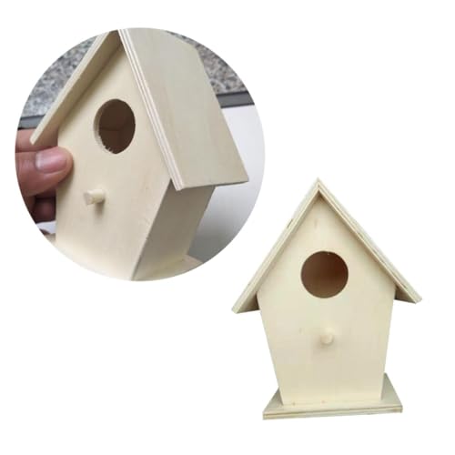 DIKACA Kasten Outdoor-Spielset Spielzeug für draußen Spielzeuge Puzzle-Spielzeug Vogelhaus aus Holz Vogelnest aus Holz das Vogelnest Vogelfütterer Kind Protokoll von DIKACA