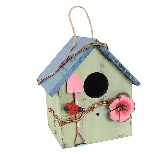 DIKACA Holz Vogelnest Outdoor Vogelnest Vogelhäuser für Outdoor Garten Dekorative Vogel Handgemachte Nest von DIKACA