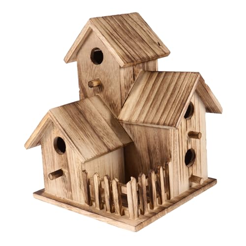 DIKACA Handwerkskunst Holz Vögel Nest Vogelhaus Kit Outdoor Vogel Kunst Vogelhäuser für Outdoor von DIKACA