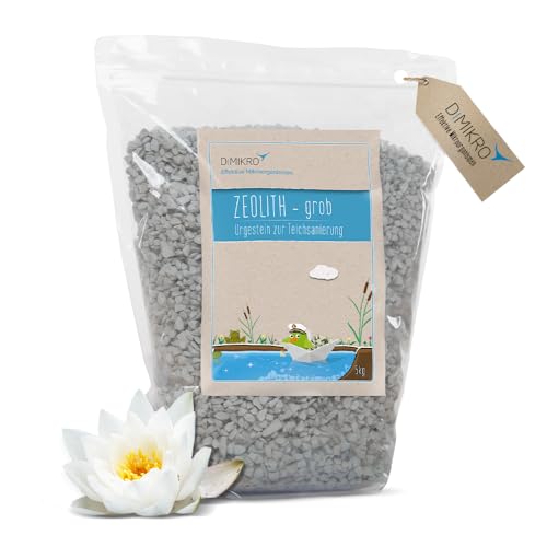 Zeolith grob 5-8 mm für Gartenteich - 5 kg - natürlich gegen Algen - für klares Wasser von DIMIKRO