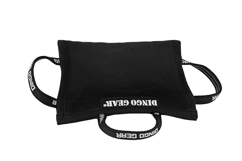 Dingo Gear Beißkissen Keilform Medium Weich aus Baumwolle-Nylon Schwarz IPO IGP Training Ausbildung Hundetraining S00526 von DINGO GEAR WWW.DINGOGEAR.COM 1977