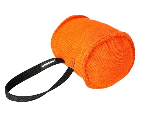 Dingo Gear Beißwurst ,,Berta'' mit 1 Griff #14cm Dicke 16 cm aus französischem Material (Nylcott) für Hundetraining IGP IPO Obedience Schutzhund Hundesport Orange S00096 von DINGO GEAR WWW.DINGOGEAR.COM 1977