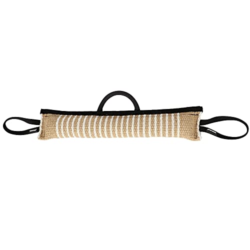 Dingo Gear Beisswurst aus Jute EXTRA Stark Zwei Halter mit Grirff 60 cm x 8 cm IGP IPO Training Hundespielzeug S00152 von DINGO GEAR WWW.DINGOGEAR.COM 1977