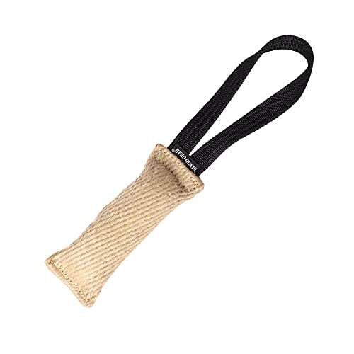 Dingo Gear Beisswurst aus Jute mit Halter 16 cm x 4 cm IGP IPO Training Hundespielzeug Apporte S00143 von DINGO GEAR WWW.DINGOGEAR.COM 1977