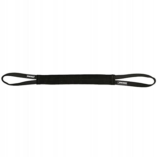 Dingo Gear Beisswurst aus Leder flach Schwarz 35x4 cm 2 Griff Hundetraining apportieren weich Spiel mit Hund S00223 von DINGO GEAR WWW.DINGOGEAR.COM 1977