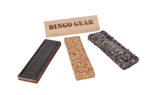 Dingo Gear Suchhundetrainingsausrüstung Fährtengegenstände Satz: Holz Leder Filz Kork Ausbildung von Hunden in Fährtenarbeit S06724 von DINGO GEAR WWW.DINGOGEAR.COM 1977