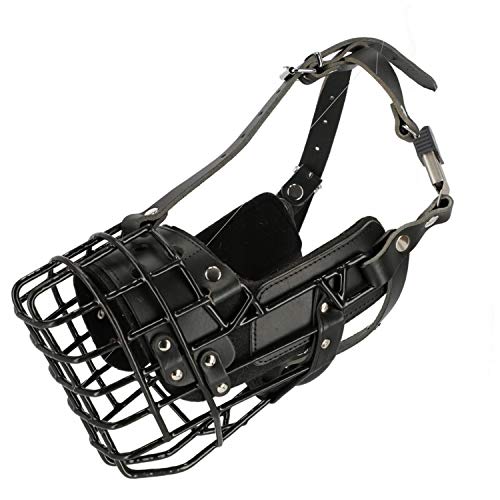 Dingo Gear Gummierte metallmaulkorbe Mittel für Hund Deutscher Schäferhund Professionelle Bequeme universelles Produkt für Langen Spaziergängen S03041 von DINGO GEAR WWW.DINGOGEAR.COM 1977