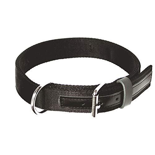 Dingo Gear Hundehalsband aus Band MAX Extrem stark und langlebig Schwarz Große 48-56 cm S04034 von DINGO GEAR WWW.DINGOGEAR.COM 1977