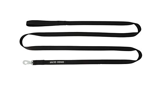 Dingo Gear Hundeleine Einzel Stylon Band länge 300 cm Breite 2,8 cm Karabiner Haken BGB Schwarz Starke,Große Hunde Trainieren S03703 von DINGO GEAR WWW.DINGOGEAR.COM 1977