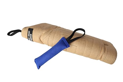 Dingo Gear Set Schutzarm aus Jute Mittel hart Beißärmel plus Beisswurst aus Nylcot Beißtraining für IGP K9 Sport Training Erwachsener Hunde Beißniveau 4 Fortgeschritten S10043 von DINGO GEAR WWW.DINGOGEAR.COM 1977