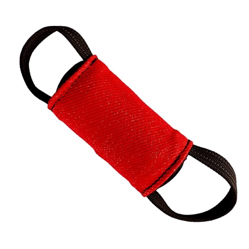 Dingo Gear Spielzeug Training Mini Walze aus Nylcot Hundesportarten Apportieren Ziehen Spielen 2 Griffe 15x6 cm Rot S02809 von DINGO GEAR WWW.DINGOGEAR.COM 1977