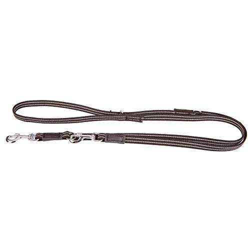 Dingo Gear Verlängerte Hundeleine aus gummiertem Band mit einem Griff breite 2 cm Länge 150-300 cmSchwarz S03614 von DINGO GEAR WWW.DINGOGEAR.COM 1977