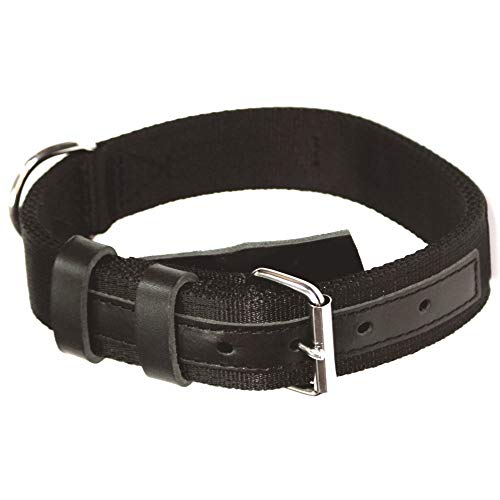 Dingo Gear Zivilist Halsband aus Band Schwarz Große 40-48 cm S04043 von DINGO GEAR WWW.DINGOGEAR.COM 1977