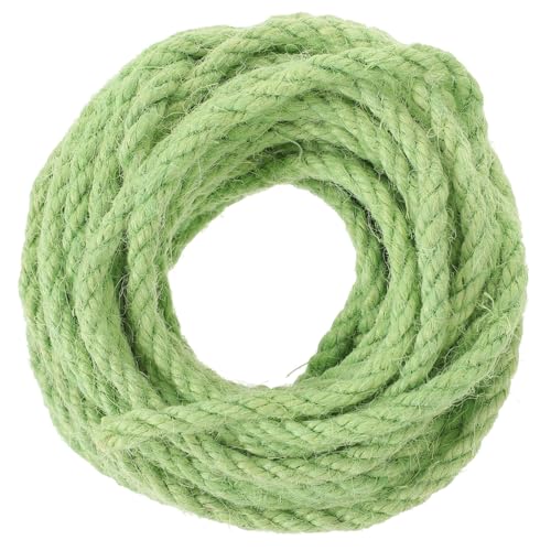 10M Sisal Seil für Katzen Umweltfreundliches DIY Katzenspielzeug für Kratzbäume und Kletterrahmen und Langlebig Grün 10M Sisal Seil für Katzen Umweltfreundliches DIY Katzenspielzeug für Kratzbäume und Kletterrahmen und Langlebig Grün von DINHEAROM