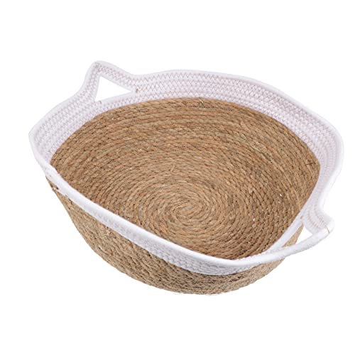 DINHEAROM 1 Stück Strohkatzennest Bett Für Katze Bettmatte Katzenbett Drinnen Haustier Sicher Zwinger Mittel Kätzchen Nest Ruhenest Der Katze Kühlnest Für Den Sommer Der Katze Weiß DINHEAROM 1 Stück Strohkatzennest Bett Für Katze Bettmatte Katzenbett Drinnen Haustier Sicher Zwinger Mittel Kätzchen Nest Ruhenest Der Katze Kühlnest Für Den Sommer Der Katze Weiß von DINHEAROM