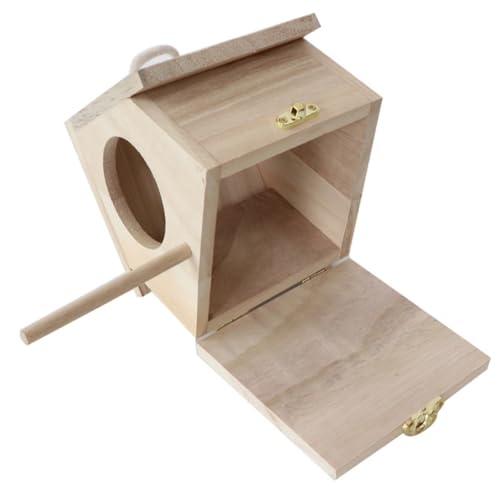 DINHEAROM 1Stück Hölzernes Vogelhaus aus Hängendes Vogelnest für Kleine Vögel für Garten und Tierhandlung mit Feiner Handwerkskunst und Sicherem Rückzugsort DINHEAROM 1Stück Hölzernes Vogelhaus aus Hängendes Vogelnest für Kleine Vögel für Garten und Tierhandlung mit Feiner Handwerkskunst und Sicherem Rückzugsort von DINHEAROM