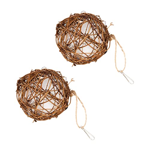 DINHEAROM 2 Stücke Nistmaterial für Vögel Outdoor Papageiennest Hängendes Vogelnest aus Robustem Material für Wildvögel Garten Wellensittich Nest Spielzeug für Wellensittiche DINHEAROM 2 Stücke Nistmaterial für Vögel Outdoor Papageiennest Hängendes Vogelnest aus Robustem Material für Wildvögel Garten Wellensittich Nest Spielzeug für Wellensittiche von DINHEAROM