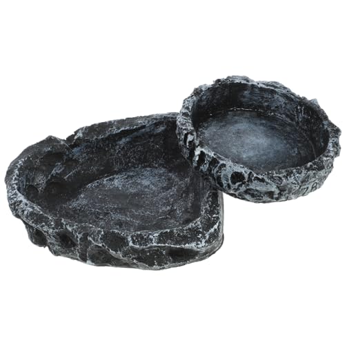 DINHEAROM 2stücke Reptilien Futternapf Und Wasserschale Aus Resin Praktische Futterschalen Für Schildkröten Eidechsen Und Andere Kleine Reptilien Dekorativ Und Funktional DINHEAROM 2stücke Reptilien Futternapf Und Wasserschale Aus Resin Praktische Futterschalen Für Schildkröten Eidechsen Und Andere Kleine Reptilien Dekorativ Und Funktional von DINHEAROM