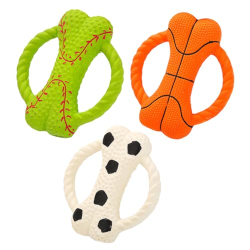 DINHEAROM 3pcs Haushalt Haustier Molaren Spielzeug Kauen Spielzeug Hund Simulation Knochen Spielzeug Pet Liefert Zufällige Stil von DINHEAROM