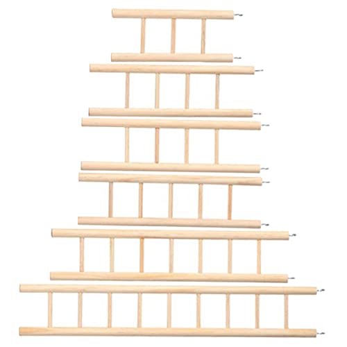 DINHEAROM 6 Stück Holz Vogelleiter Kletterspielzeug für Wellensittiche Nymphensittiche und Andere Vögel für Käfige Geeignet Fördert Klettern und Spielverhalten Natürliche Holzmaterialien DINHEAROM 6 Stück Holz Vogelleiter Kletterspielzeug für Wellensittiche Nymphensittiche und Andere Vögel für Käfige Geeignet Fördert Klettern und Spielverhalten Natürliche Holzmaterialien von DINHEAROM