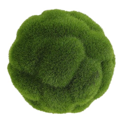 DINHEAROM Dekorative Künstliche Grüne Mooskugeln, Mini-künstliche Moosfelsen, Simulierte Grüne Mooskugeln Für Garten, Hochzeit, Party, Dekoration, 10 cm von DINHEAROM