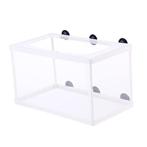 DINHEAROM Fischnetz Zuchtnetz für Aquarien Ei Buntbarsch Tank Fischbecken mit Trennwand Luft Aquarium Zuchtbox Fischbrutkasten Aquarium Fischzuchtbox Fischbrutbehälter Aquarium Zuchtbehälter von DINHEAROM