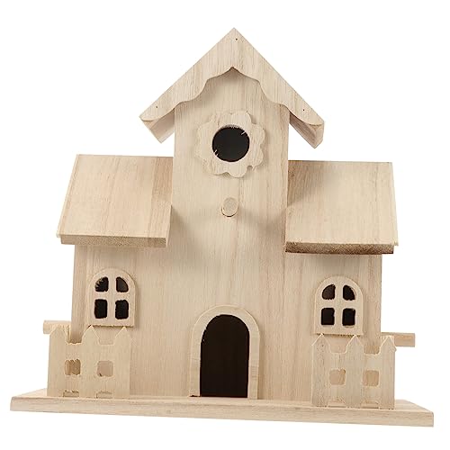 DINHEAROM Holz Vogelhaus für Haustiere Hängendes Vogelnest aus Hochwertigem Holz Dekorativ für Garten und Zuhause Geeignet für Vögel und Kleine Haustiere DINHEAROM Holz Vogelhaus für Haustiere Hängendes Vogelnest aus Hochwertigem Holz Dekorativ für Garten und Zuhause Geeignet für Vögel und Kleine Haustiere von DINHEAROM