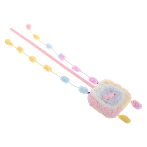 DINHEAROM Lollipop Katzen-Teaser Aus Plüsch Macaron-Farben Leicht Und Tragbar Für Biss Und Kratzspiele Interaktives Spielzeug Für Indoor-kätzchen Für Stundenlangen Spaß DINHEAROM Lollipop Katzen-Teaser Aus Plüsch Macaron-Farben Leicht Und Tragbar Für Biss Und Kratzspiele Interaktives Spielzeug Für Indoor-kätzchen Für Stundenlangen Spaß von DINHEAROM