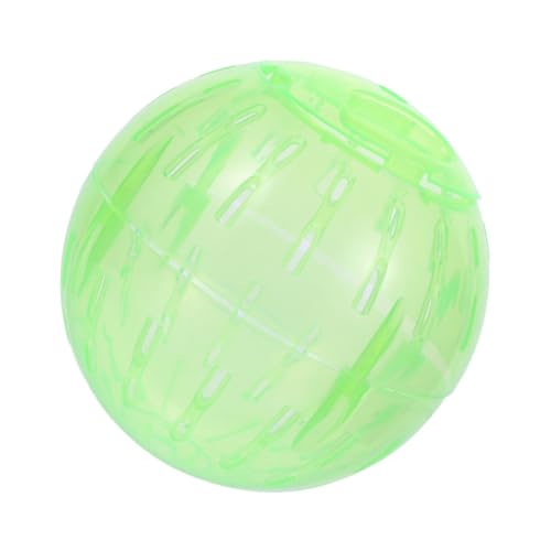 DINHEAROM Kleiner Übungsball Für Haustiere, 10 cm Durchmesser, Hamster-rollball Für Käfig, Transparenter Kunststoff-laufball, Chinchilla, Transparenter Rollball von DINHEAROM