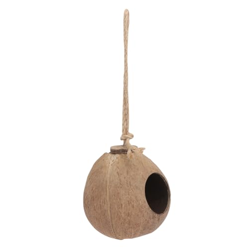 DINHEAROM Kokosnussschalen Vogelhaus Hängendes Künstliches Vogelnest Atmungsaktiv Robust Naturgetreuer Vogelschutz für Garten Balkon Haustierkäfig Ornamente DINHEAROM Kokosnussschalen Vogelhaus Hängendes Künstliches Vogelnest Atmungsaktiv Robust Naturgetreuer Vogelschutz für Garten Balkon Haustierkäfig Ornamente von DINHEAROM