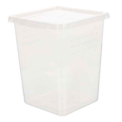 DINHEAROM Praktische Futterbox für Kleine Reptilien Transparente Habitatbox mit Belüftungsöffnungen für Spinnen Geckos und Andere Kleintiere Einfach zu Reinigen und Sicher im Gebrauch DINHEAROM Praktische Futterbox für Kleine Reptilien Transparente Habitatbox mit Belüftungsöffnungen für Spinnen Geckos und Andere Kleintiere Einfach zu Reinigen und Sicher im Gebrauch von DINHEAROM