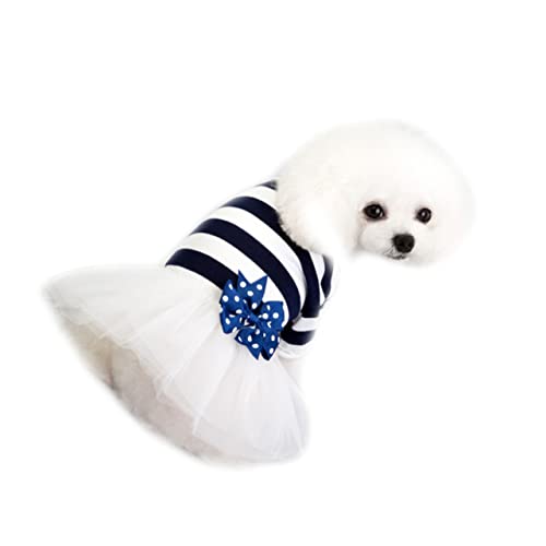 DINHEAROM Tüllrock für Haustiere Hund Welpe Kostüm Dackel züchten Dog Costume Dog Clothes Niedliches Haustierkleid Dog Accessories Haustierkleidung Blue von DINHEAROM