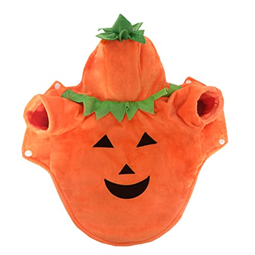 DINSOAVR Entzückendes Halloween Haustier Kostüm Cosplay Plüsch Kapuzenpullover Warme Outfits Stoff Halloween Kostüm von DINSOAVR