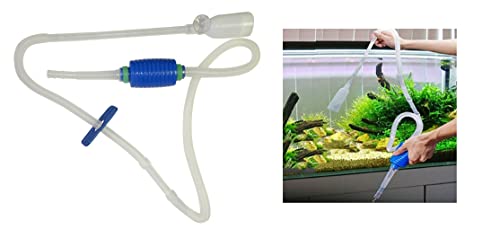 DINY Home & Style Aquarium Reiniger Siphon Pumpe Fisch Tank Kies Sand Reiniger mit langer Düse mit Wasser Flow Controller von DINY Home & Style